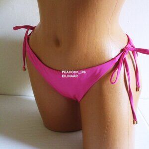 VICTORIAS SECRET Swim Side Tie Hipster Bikini Bottom Extra-Large XL Pink New
